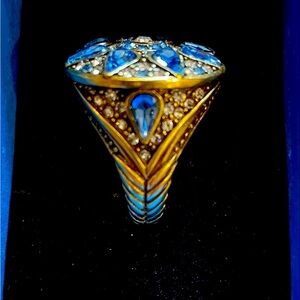 Heidi Daus Crystal Ring , Blue Crystals